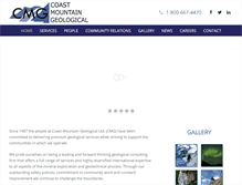 Tablet Screenshot of coastmountaingeo.com